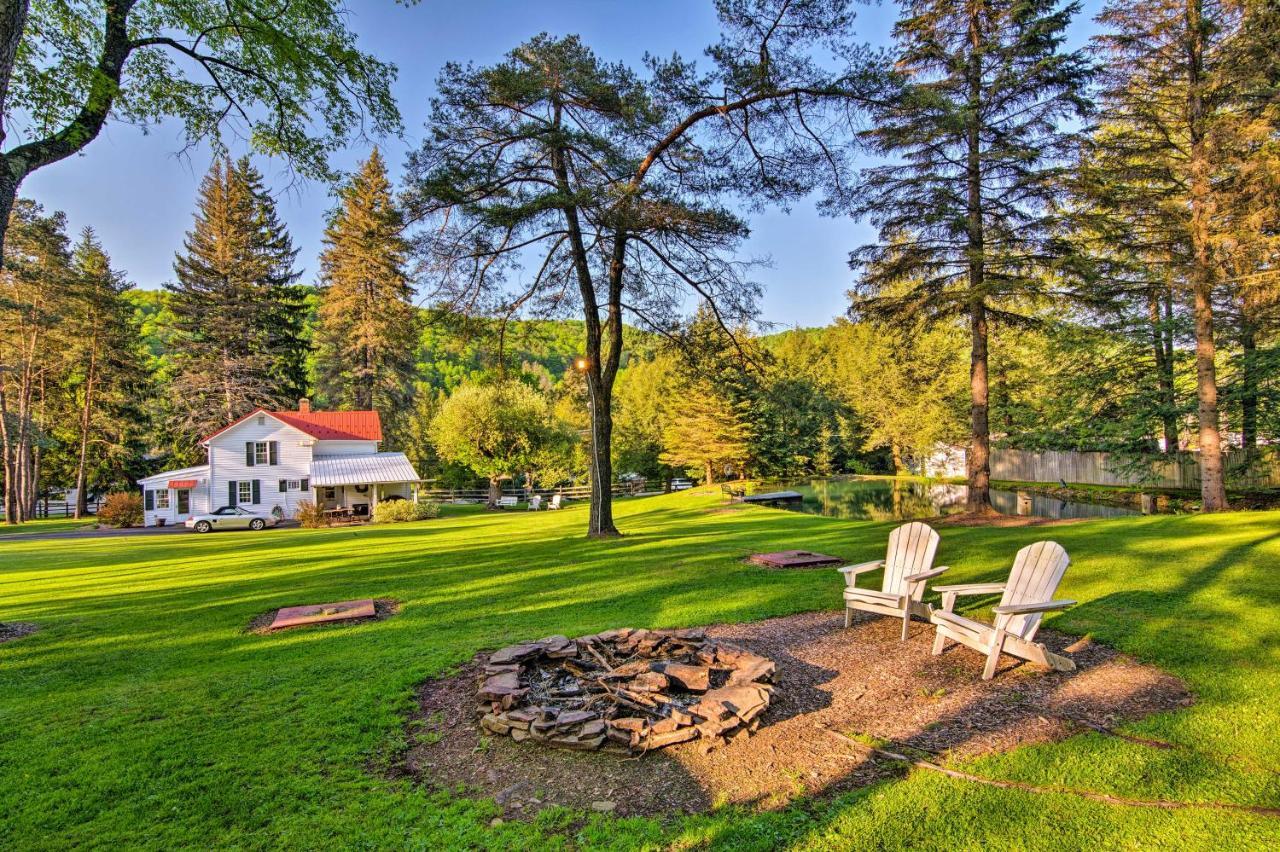 3-Acre Lodge With Snowmobile And Four-Wheeling Trails Coudersport Bagian luar foto